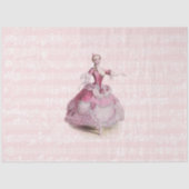 18e eeuw Mode Muziek Ephemera Frans Tissuepapier (Voorkant)