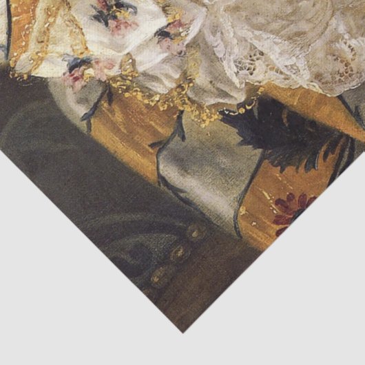 18e eeuw Mode-uitgang Tissuepapier (Detail)