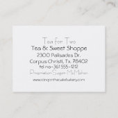 18e eeuw Paar bij het Opera House te Parijs Visitekaartje (Achterkant)