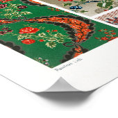 18e eeuw patroon van Albert Racinet Poster (Hoek)