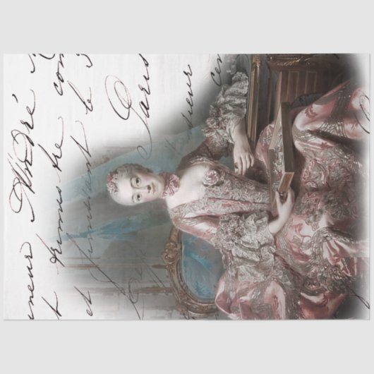 18e eeuw Royal Ephemera French Tissuepapier (Voorkant)