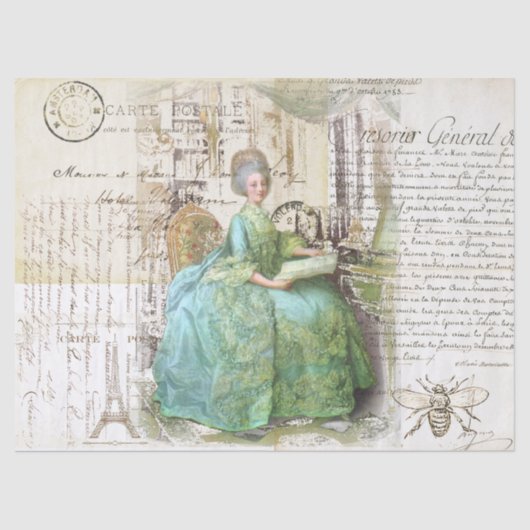 18e eeuw Royal Ephemera Tissuepapier (Voorkant)