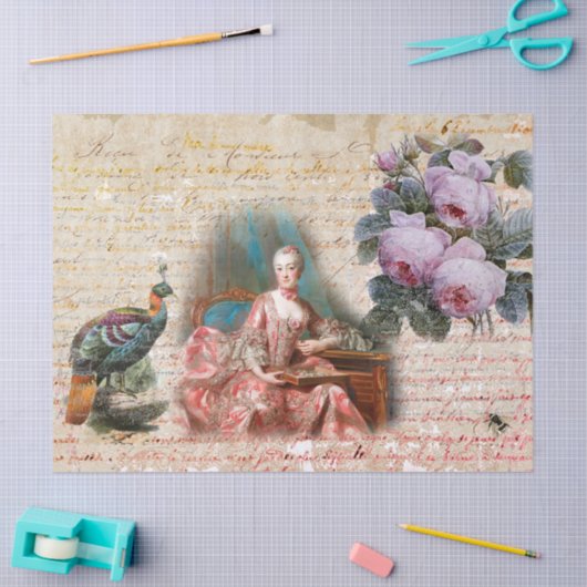 18e eeuw Royal Ephemera Tissuepapier (Craft)