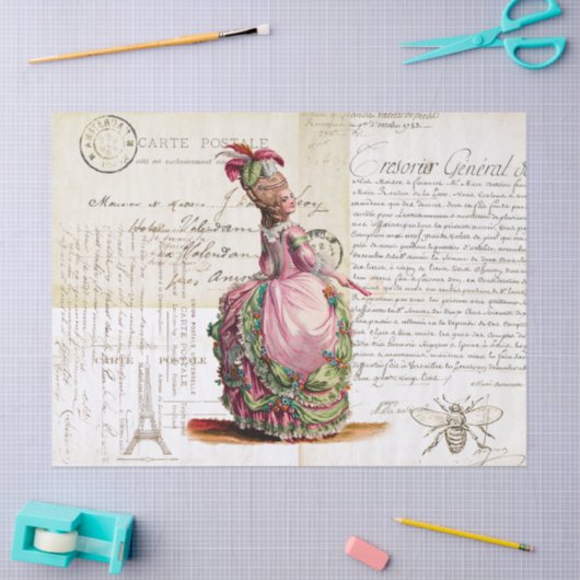 18e eeuw Royal Ephemera Tissuepapier (Craft)