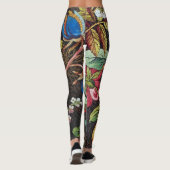 18e eeuw textielontwerp van bloemen. leggings (Achterkant)