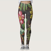 18e eeuw textielontwerp van bloemen. leggings (Voorkant)