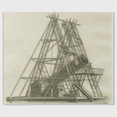 18E EEUW VAN HET Antiek WETENSCHAPPELIJK SCHEPPEN  Cadeaupapier (Vlak)