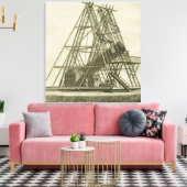 18E EEUW VAN HET Antiek WETENSCHAPPELIJK SCHEPPEN  Canvas Afdruk (Insitu (Woonkamer))