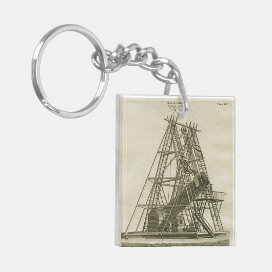 18E EEUW VAN HET Antiek WETENSCHAPPELIJK SCHEPPEN  Sleutelhanger (Voorkant Links)