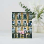 18e eeuw vervallen gebouw in Alfama district. Liss Briefkaart (Staand voorkant)