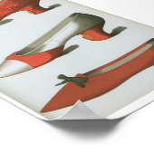 18e eeuw Victoriaans Mode Schoop Bord XX Art Poster (Hoek)