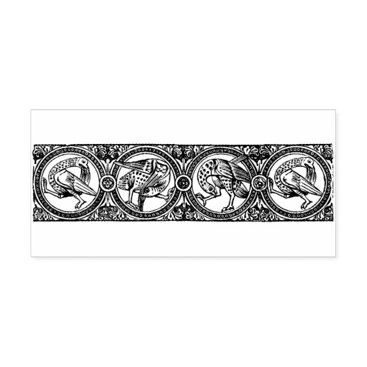 18e eeuw vogelgrens Rubber Kunststempel Rubberstempel (Afrduk)