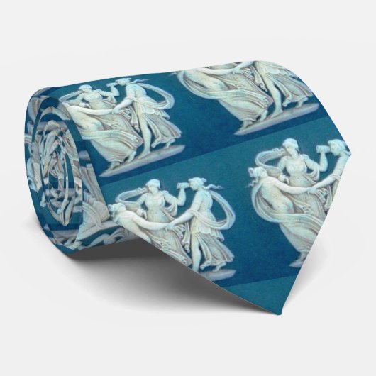 18e eeuw Wedgwood Deep Blue Stropdas (Opgerold)