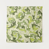 18e-eeuws: Bloemen Antieke behang. Wandkleed (Voorkant)