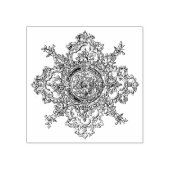 18e-eeuws Ornament van architectuurontwerp Rubberstempel (Afrduk)