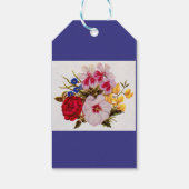 18e - eeuwse bloemenbloem - regeling cadeaulabel (Achterkant)