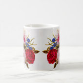 18e - eeuwse bloemenbloem - regeling koffiemok (Center)