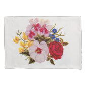 18e eeuwse bloemenboekdruk kussensloop (Voorkant)