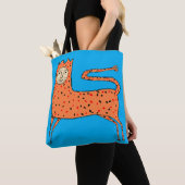 18e-eeuwse Engelse primitieve leeuw Tote Bag (Dichtbij)