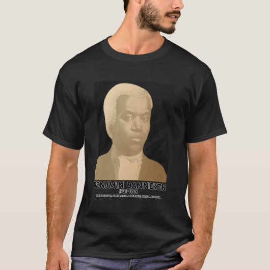 18e-eeuwse geboren Benjamin Banneker T-shirt (Voorkant)