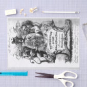 18e-eeuwse handelsbusinesscard tissuepapier (Craft)