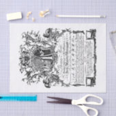 18e-eeuwse handelsbusinesscard tissuepapier (Craft)