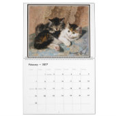 18e en 19e eeuw Kunstkunst met katten Kalender (Feb 2027)