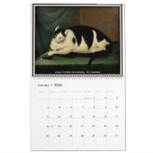 18e en 19e eeuw Kunstkunst met katten Kalender (Jan 2026)