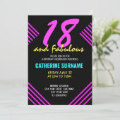 18e fantastische verjaardag achttien bday kaart (Staand voorkant)