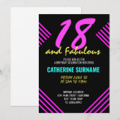 18e fantastische verjaardag achttien bday kaart (Voorkant / Achterkant)