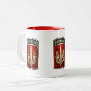18e Field Artillery Brigade Airborne Tweekleurige Koffiemok