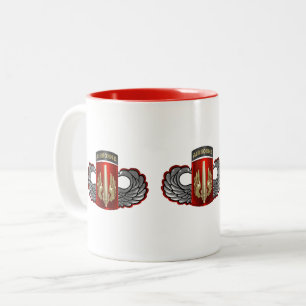 18e Field Artillery Brigade Airborne Tweekleurige Koffiemok