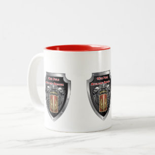 18e Field Artillery Brigade Airborne Tweekleurige Koffiemok