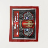 18e Fieldartilleriebrigade-XVIII Luchtlandingstroe Wandkleed (Voorkant)