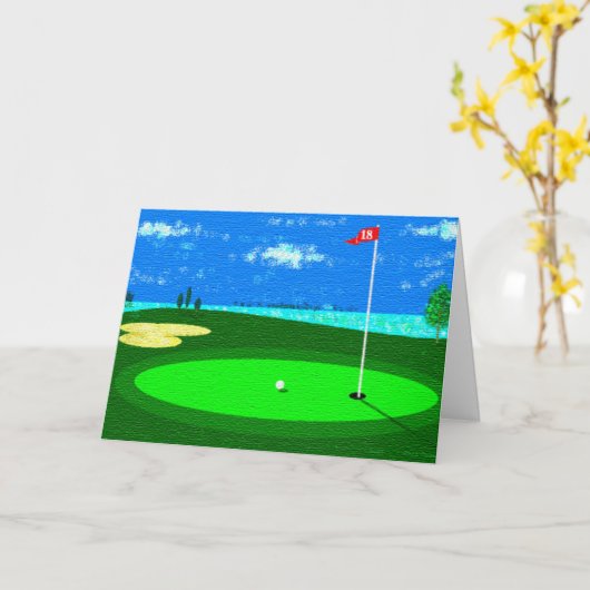 18e gat kaart (Gele Bloem)