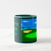 18e gat tweekleurige koffiemok (Center)