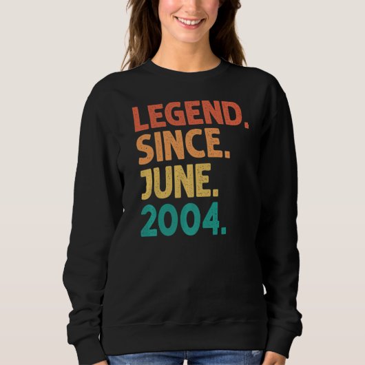 18e geboortedag sinds juni 2004 18 jaar trui (Voorkant)