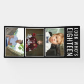 18e geboortedagfoto-banner spandoek (Horizontaal)