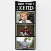 18e geboortedagfoto-banner spandoek (Verticaal)