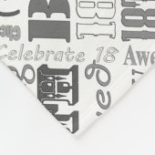 18e gepersonaliseerde cadeaus van de Birthday Part Fleece Deken (Hoek)