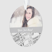 18e gepersonaliseerde cadeaus van de Birthday Part Ornament (voorkant)