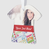 18e gepersonaliseerde cadeaus van de Birthday Part Ornament (voorkant)