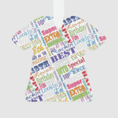 18e gepersonaliseerde cadeaus van de Birthday Part Ornament (achterkant)