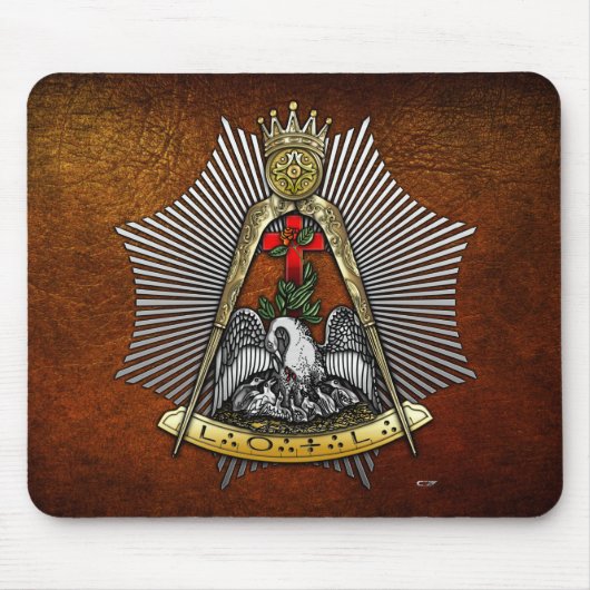18e graad: Knight of the Roos Croix Muismat (Voorkant)