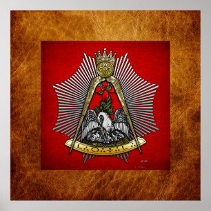 18e graad: Knight of the Roos Croix Poster