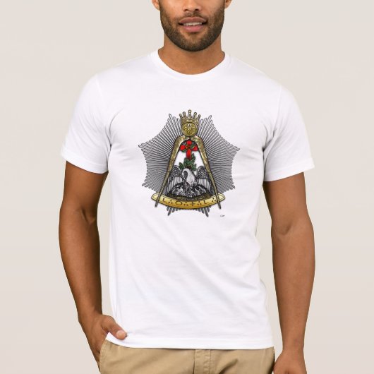 18e graad: Knight of the Roos Croix T-shirt (Voorkant)