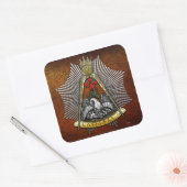 18e graad: Knight of the Roos Croix Vierkante Sticker (Envelop)