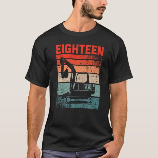 18e graafmachine voor de opgraving van de vogelsta t-shirt (Voorkant)