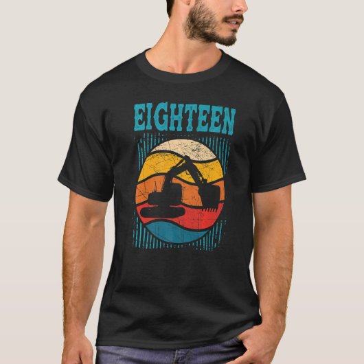 18e graafmachine voor de opgraving van de vogelsta t-shirt (Voorkant)