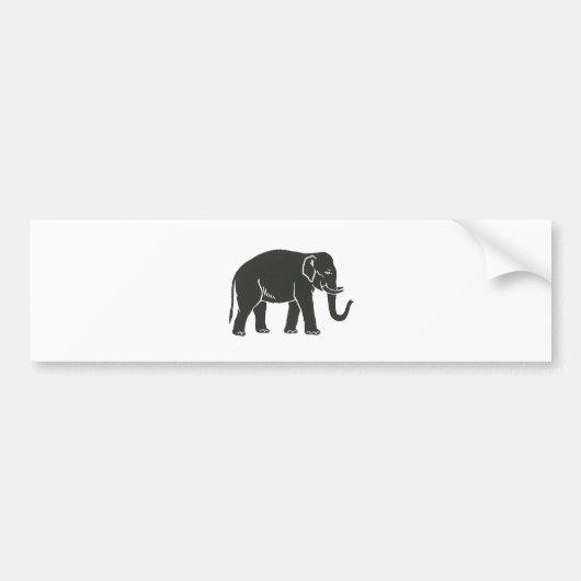 18e-(Indische) divisie olifant Bumpersticker (Voorkant)